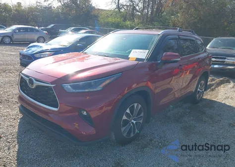 2021 Toyota Highlander Xle из США, поврежденный, VIN 5TDHZRBH7MS156023
